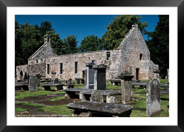 "Whispering Memories: An Enchanting Stone Building Framed Mounted Print by Tom McPherson