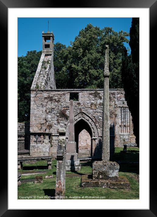 "Enchanting Ruins: The Ancient Church of Duffus" Framed Mounted Print by Tom McPherson