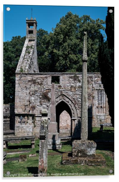 "Enchanting Ruins: The Ancient Church of Duffus" Acrylic by Tom McPherson