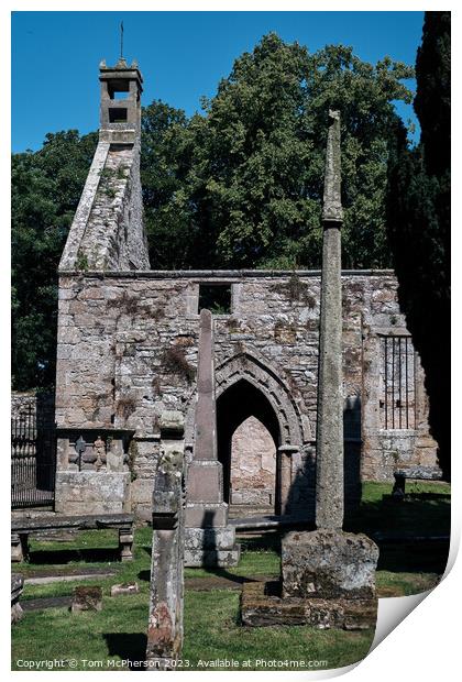 "Enchanting Ruins: The Ancient Church of Duffus" Print by Tom McPherson