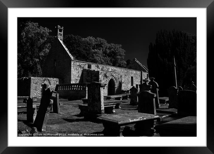 Peter Kirk Ruins Duffus Monochrome Framed Mounted Print by Tom McPherson