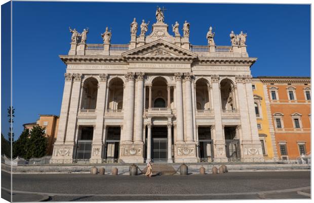 Basilica di San Giovanni in Laterano in Rome Canvas Print by Artur Bogacki