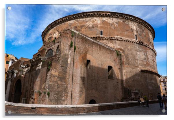 Pantheon Ancient Roman Temple In Rome Acrylic by Artur Bogacki