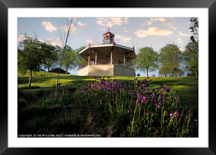 Bandstand Framed Mounted Print by Les McLuckie