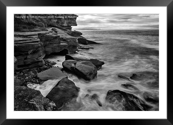 "Whispering Rhythms: The Enchanting Dance of Water Framed Mounted Print by Tom McPherson