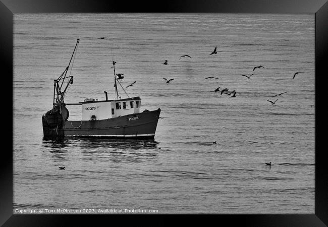 "Serenity by the Shore" Framed Print by Tom McPherson