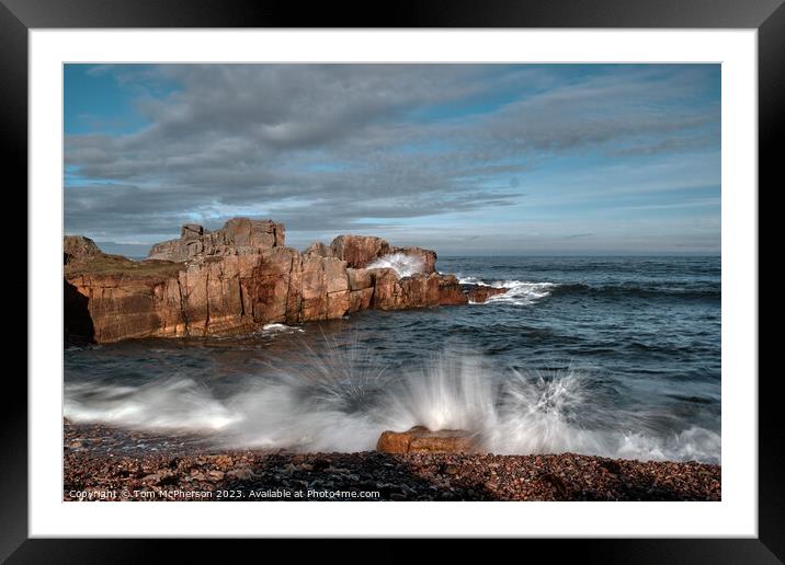 "Twilight Serenity: The Enchanting Daisy Rock" Framed Mounted Print by Tom McPherson