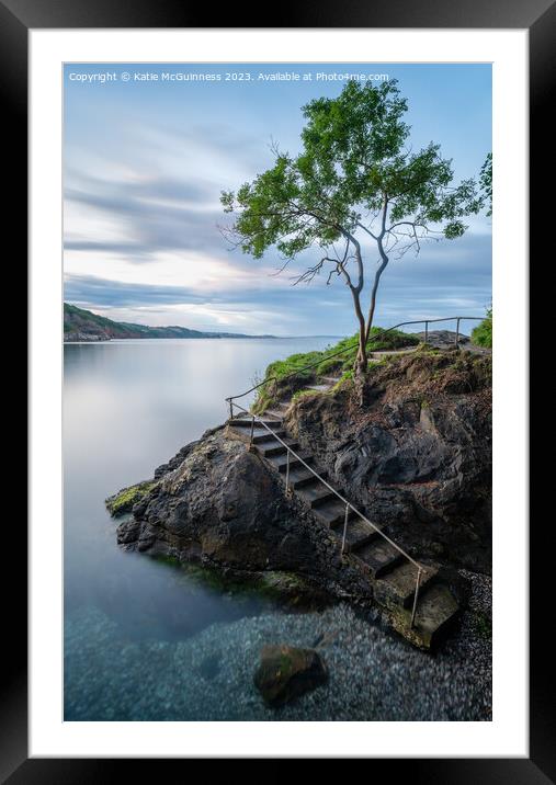 Babbacombe Lone Tree Framed Mounted Print by Katie McGuinness