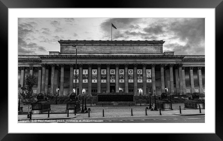 St Georges Hall Framed Mounted Print by Paul Madden