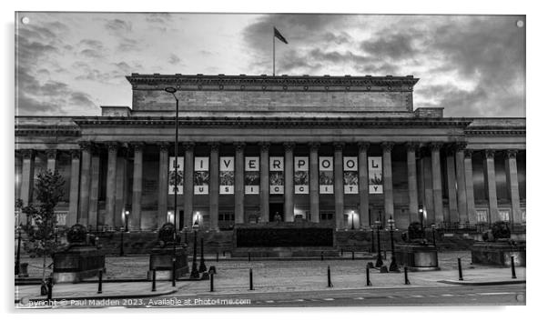 St Georges Hall Acrylic by Paul Madden