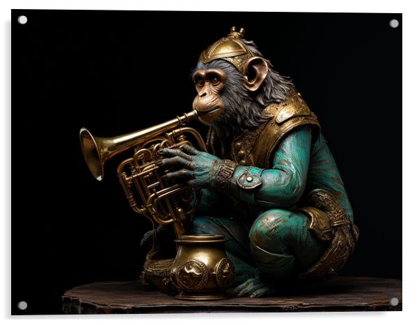Brass Monkey Acrylic by Steve Smith