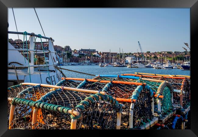 Whitby Marina Framed Print by Steve Smith