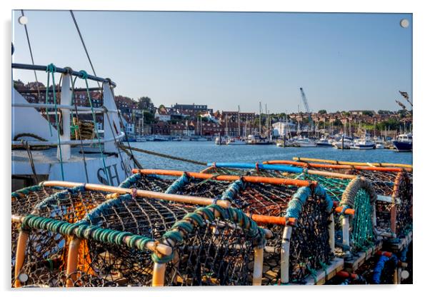 Whitby Marina Acrylic by Steve Smith