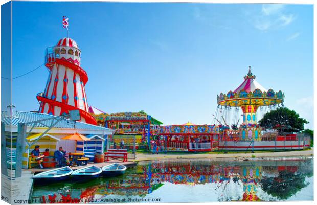 Skegness Funfair  Canvas Print by Alison Chambers