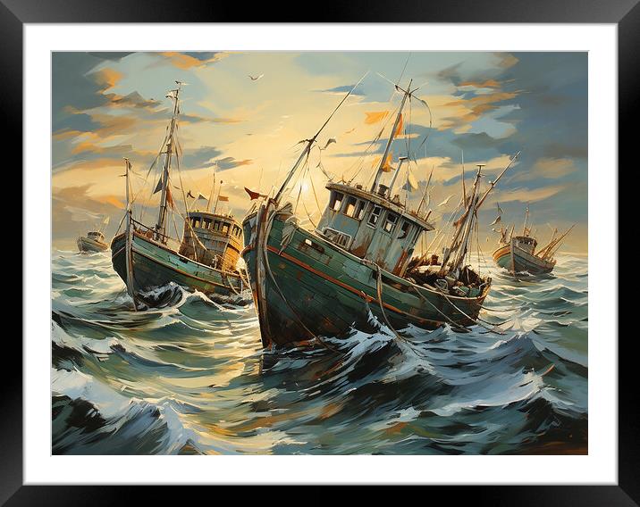 A Rising Tide Lifts All Boats Framed Mounted Print by Steve Smith