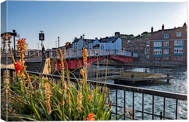 Whitby Swing Bridge Canvas Print by Steve Smith