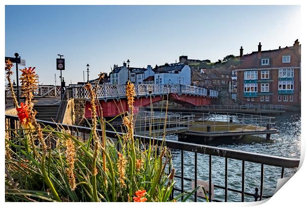 Whitby Swing Bridge Print by Steve Smith