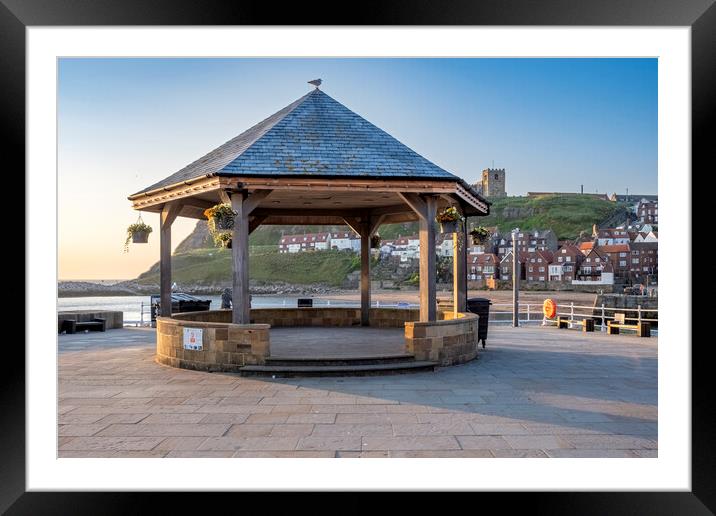 Whitby Bandstand Framed Mounted Print by Steve Smith