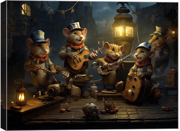 When The Cats Away The Mice Will Play Canvas Print by Steve Smith