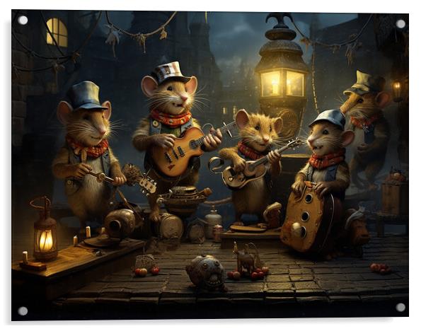 When The Cats Away The Mice Will Play Acrylic by Steve Smith