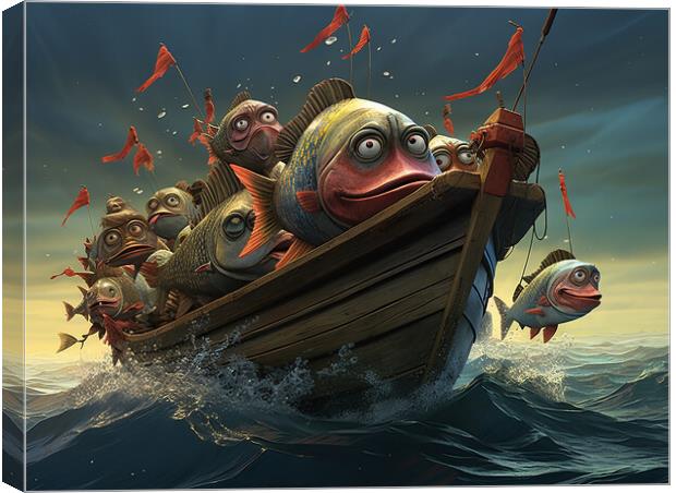 Plenty More Fish In The Sea Canvas Print by Steve Smith