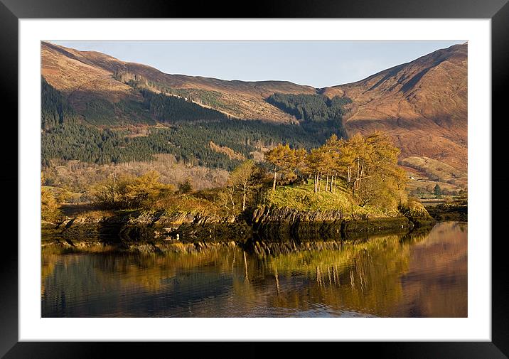 Eilean Munde, Loch Leven Framed Mounted Print by Jacqi Elmslie