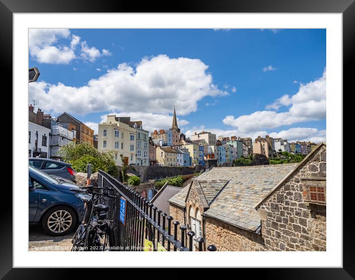 Virws around the seasie town to Tenby, South Wales Framed Mounted Print by Gail Johnson