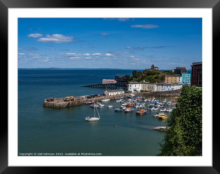 Virws around the seasie town to Tenby, South Wales Framed Mounted Print by Gail Johnson