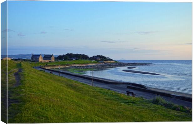 Prestwick promenade and shorefront Canvas Print by Allan Durward Photography