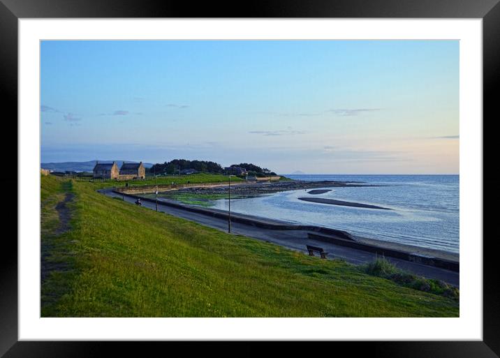 Prestwick promenade and shorefront Framed Mounted Print by Allan Durward Photography