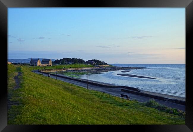 Prestwick promenade and shorefront Framed Print by Allan Durward Photography
