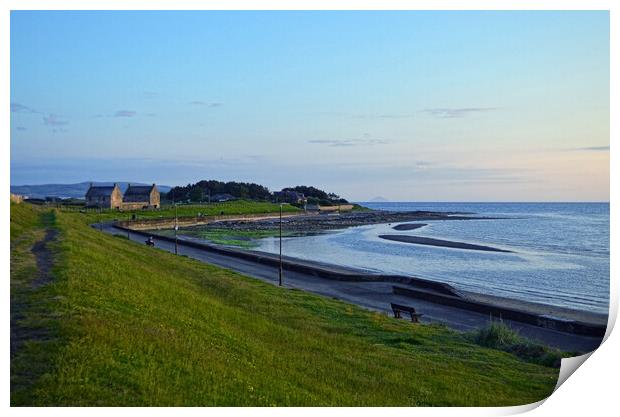 Prestwick promenade and shorefront Print by Allan Durward Photography