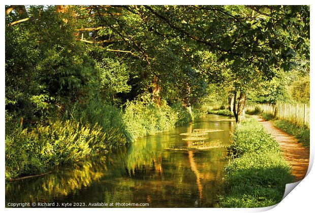 River Windrush, Bourton-on-the-Water, Gloucestershire Print by Richard J. Kyte