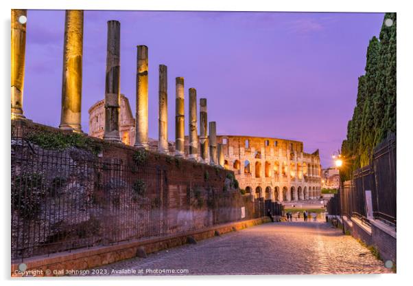 Views around the Italian city of Rome Acrylic by Gail Johnson