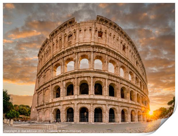 Views around the Italian city of Rome Print by Gail Johnson