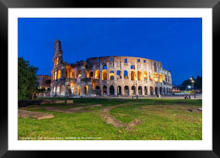 Views around the Italian city of Rome Framed Mounted Print by Gail Johnson