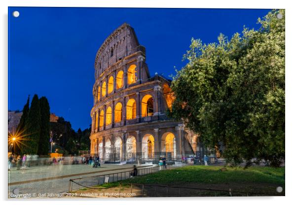 Views around the Italian city of Rome Acrylic by Gail Johnson