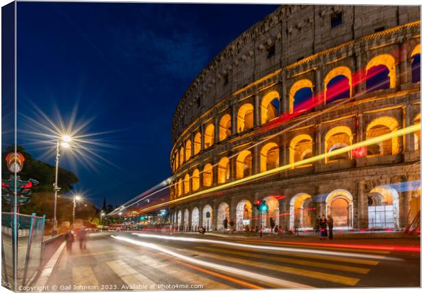 Views around the Italian city of Rome Canvas Print by Gail Johnson