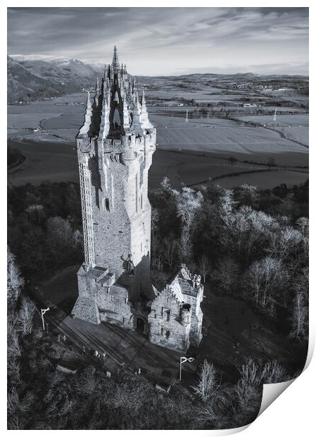 The Wallace Monument Print by Anthony McGeever