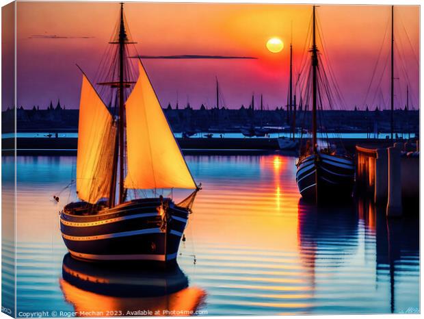 Serene Reflections Canvas Print by Roger Mechan