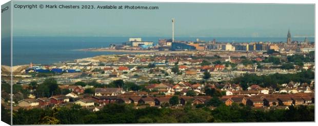 Rhyl from Gwrych Castle Canvas Print by Mark Chesters