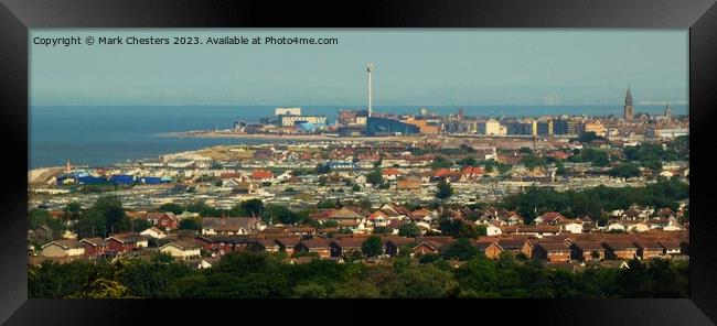 Rhyl from Gwrych Castle Framed Print by Mark Chesters
