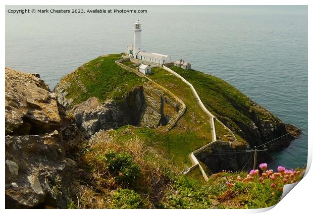 South Stack lighthouse  Print by Mark Chesters