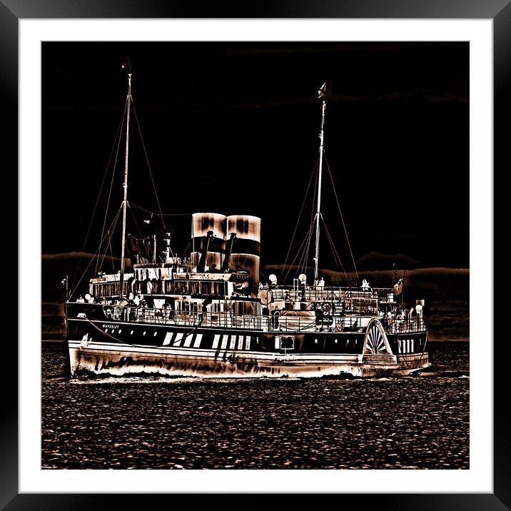 PS Waverley Brodick, Isle of Arran Framed Mounted Print by Allan Durward Photography