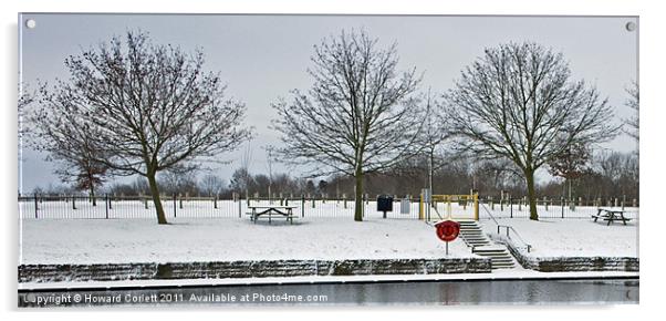 Winter waterfront Acrylic by Howard Corlett