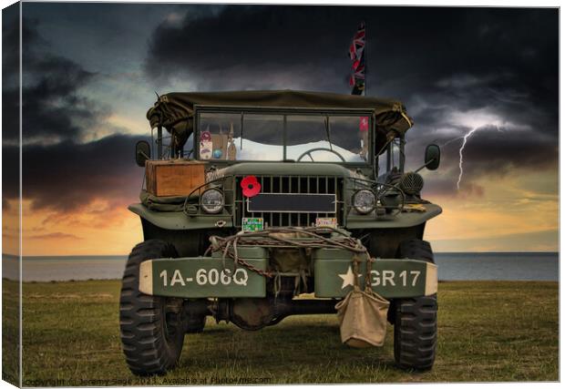 "Power Wagon: A Stalwart Military Truck" Canvas Print by Jeremy Sage