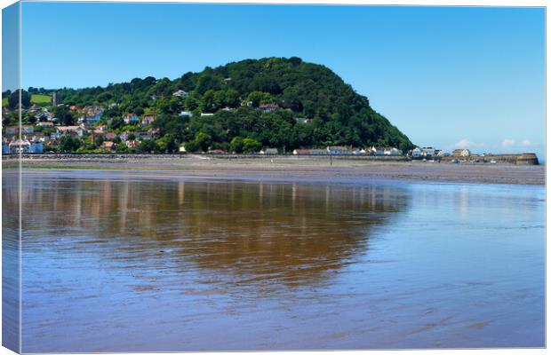 Minehead Beach Canvas Print by Darren Galpin