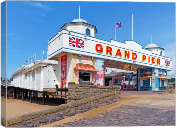 The Grand Pier Weston-super-Mare Canvas Print by Darren Galpin