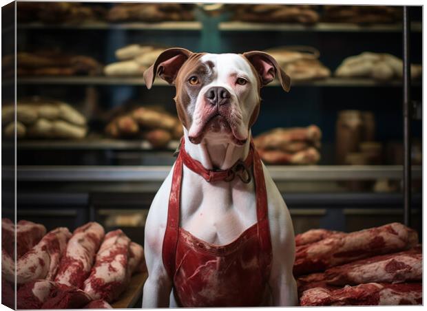 Fit As A Butchers Dog Canvas Print by Steve Smith