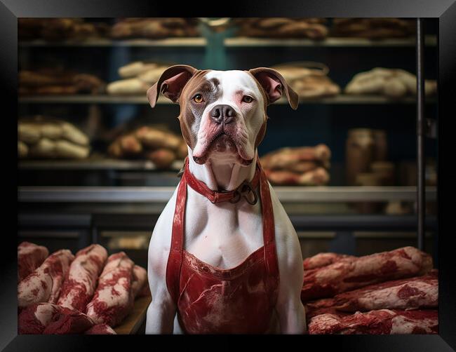 Fit As A Butchers Dog Framed Print by Steve Smith